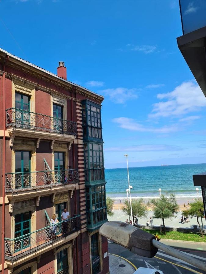 122A - Emblemática vivienda en Playa San Lorenzo Gijón Exterior foto